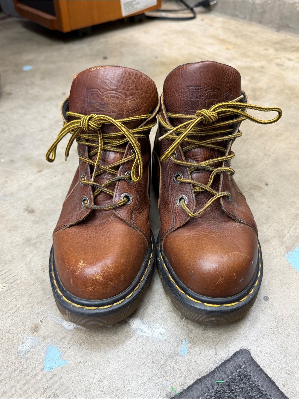 Dr. Martens Brown Leather Lace-Up Work Boots Made In England